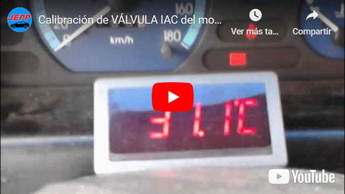 Video de calibración de válvula IAC
