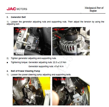 Mecánica del Motor JAC S3 Sei3
