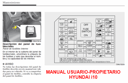Manual de Usuario ó Propietario Hyundai i10