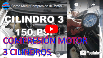Medir COMPRESIÓN DE MOTOR DE 3 CILINDROS