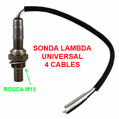 Sonda Lambda Universal 4 cables ó 3 cables